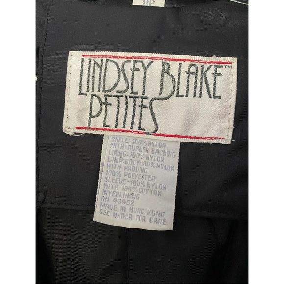 Lindsey Blake Black Raincoat with Insulation Lining SzL - Picture 4 of 7